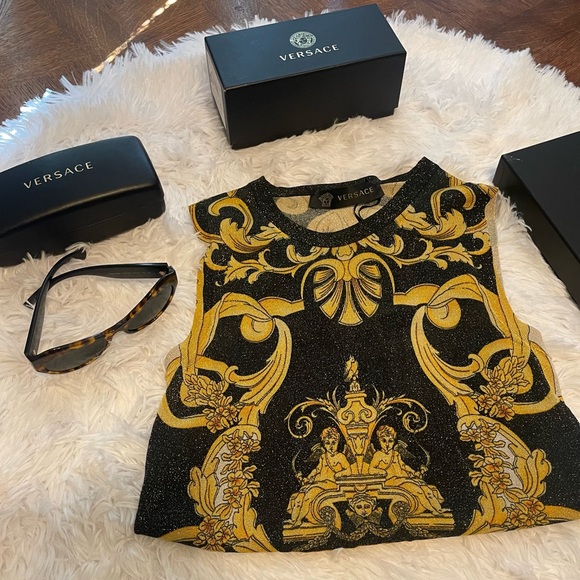 Versace Tops - Gianni Versace Top/bodysuit/knit tank Donna size 36 (4)